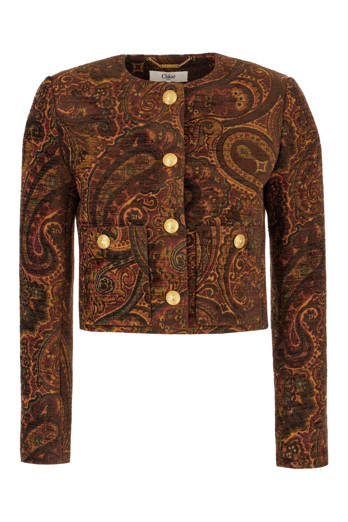 Chloé Embroidered Viscose Blend Jacket
