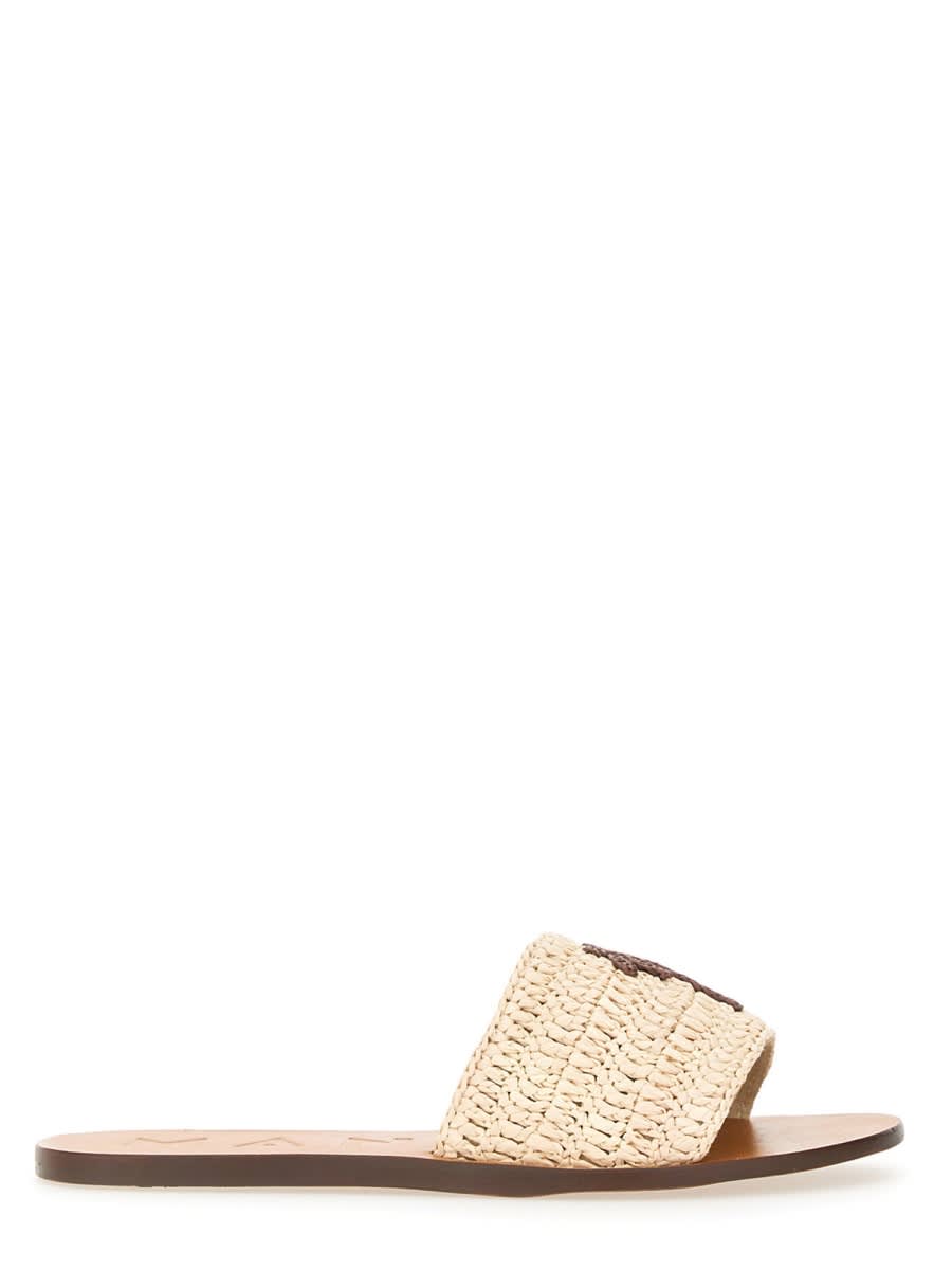 Manebi Raffia Sandal
