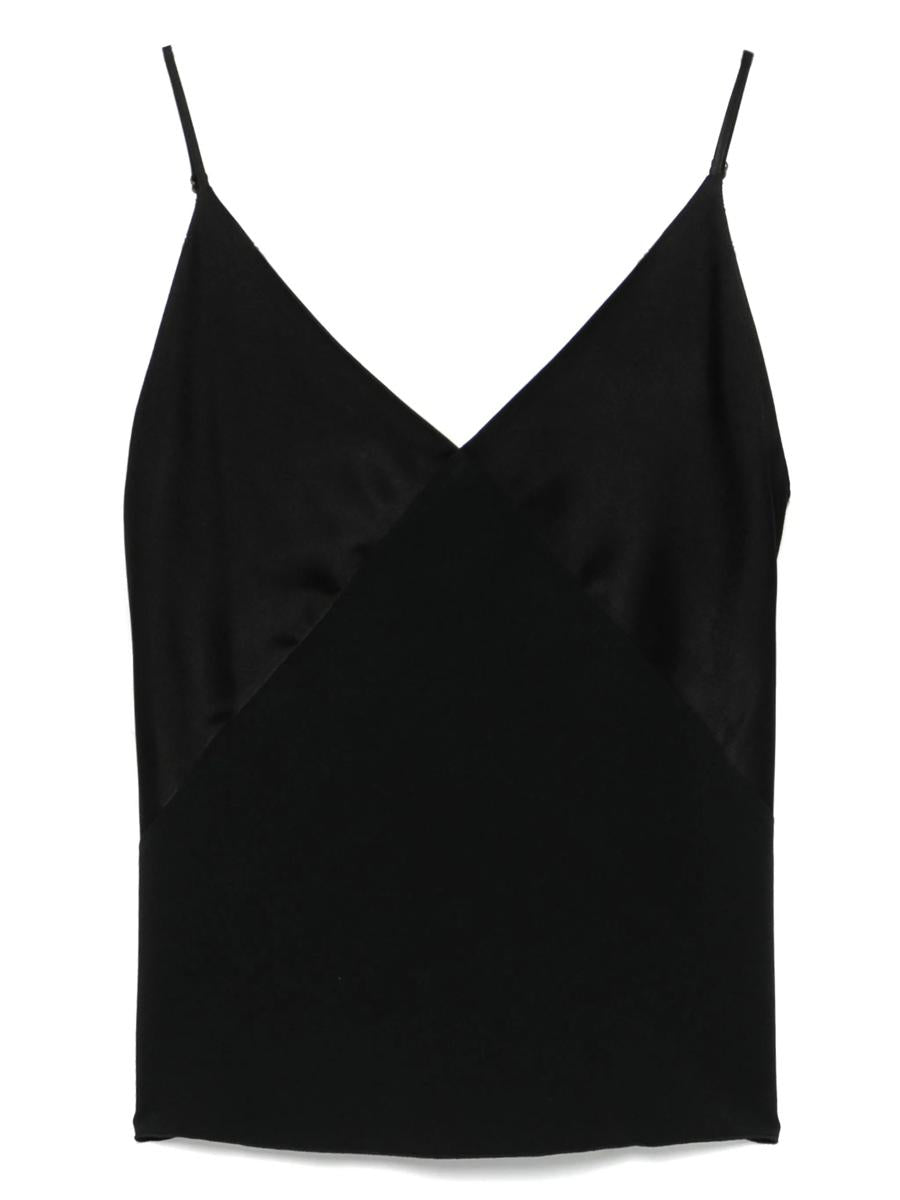 Forte_Forte Shiny Anvers Satin Strap Top Clothing