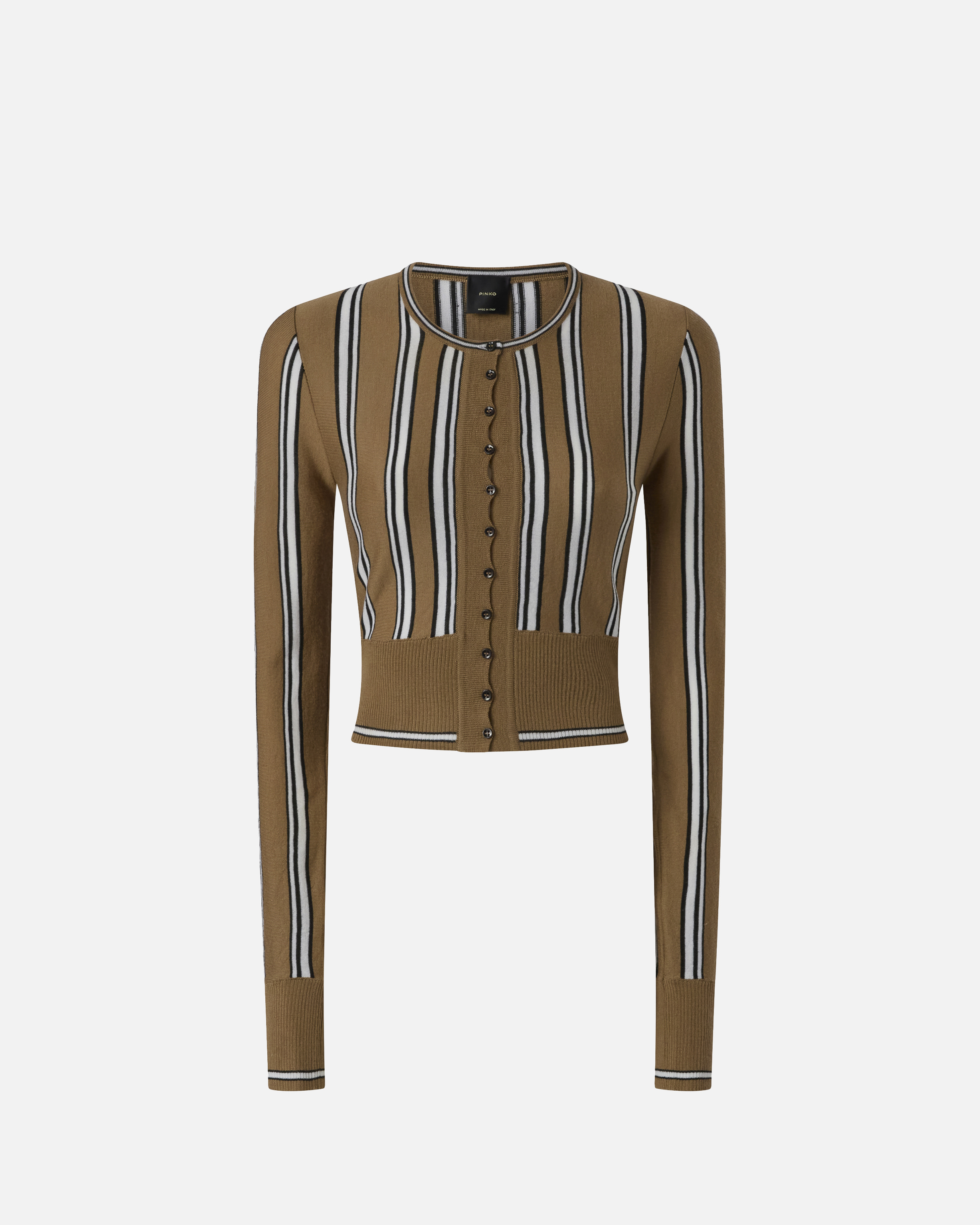 Pinko, Multi-coloured striped cardigan, L4z, XS
