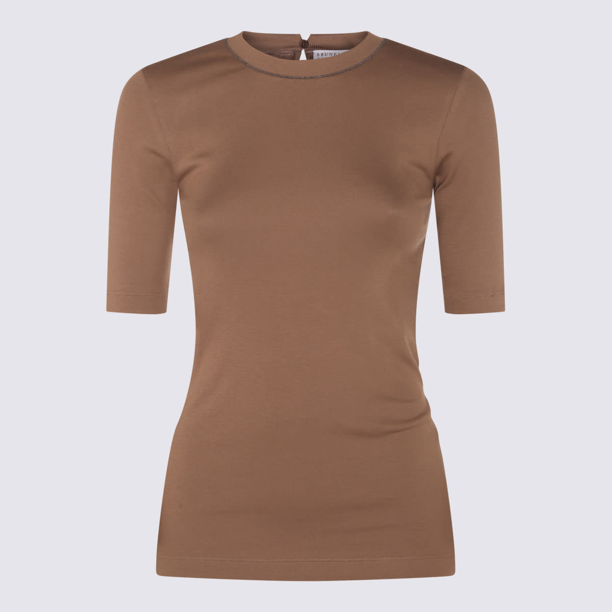 Brunello Cucinelli Brown Cotton T-shirt
