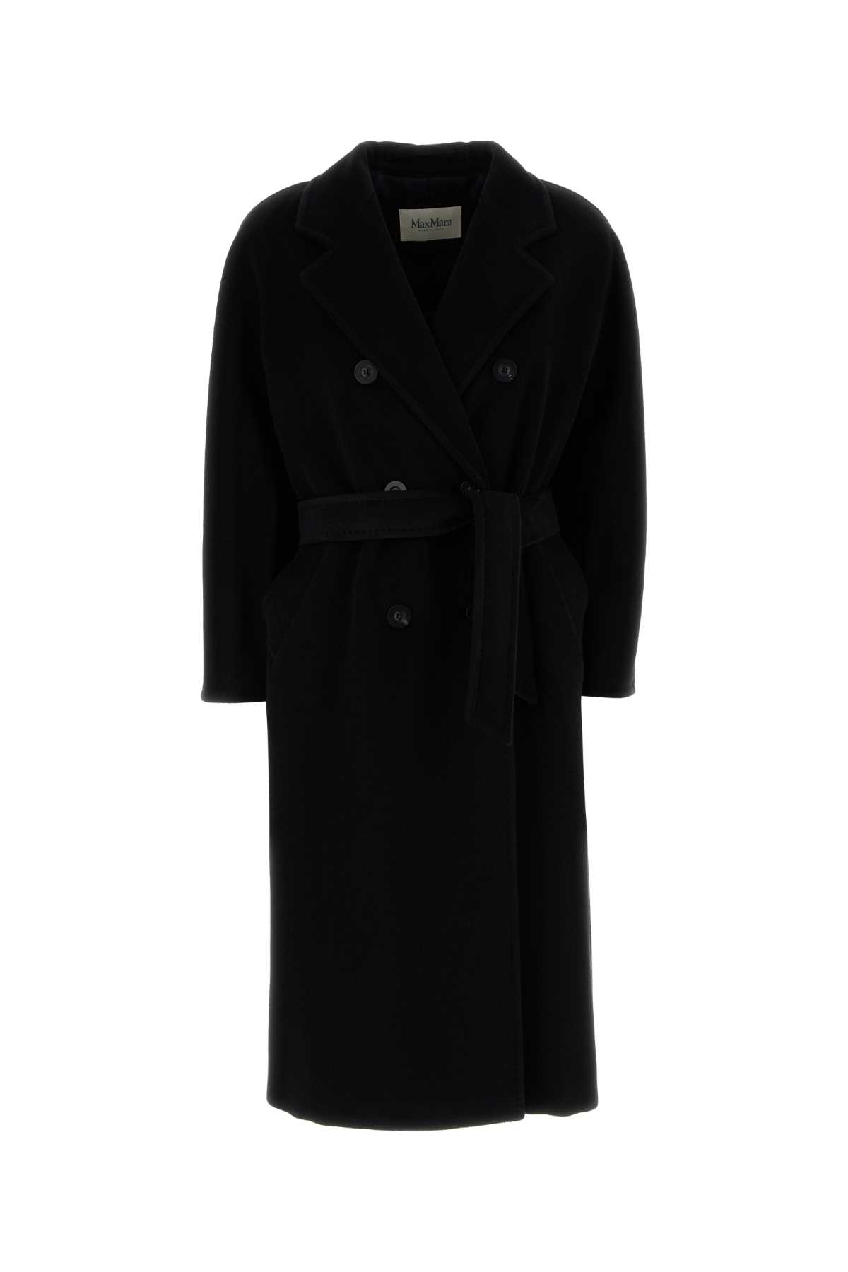 Max Mara Black Wool Blend Madame Coat