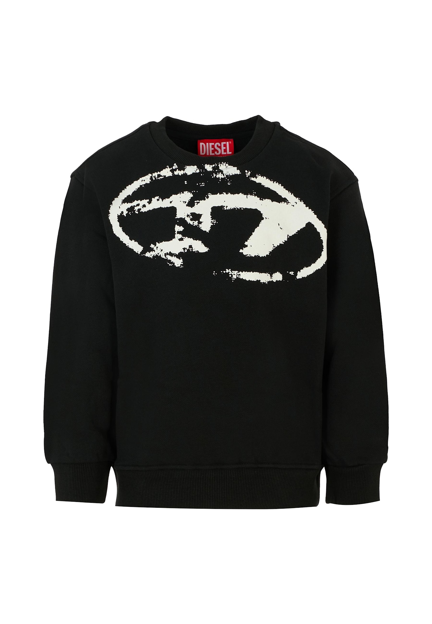Diesel Black Sweatshirt For Boy With Logo