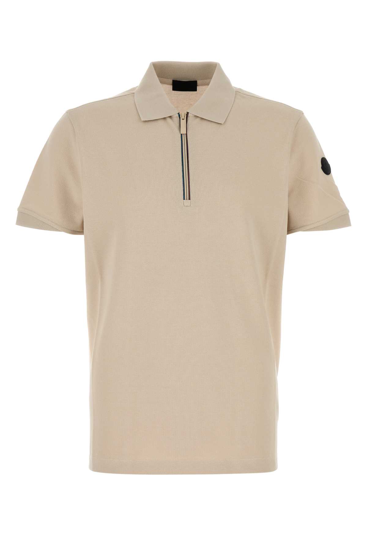 Moncler Sand Piquet Polo Shirt