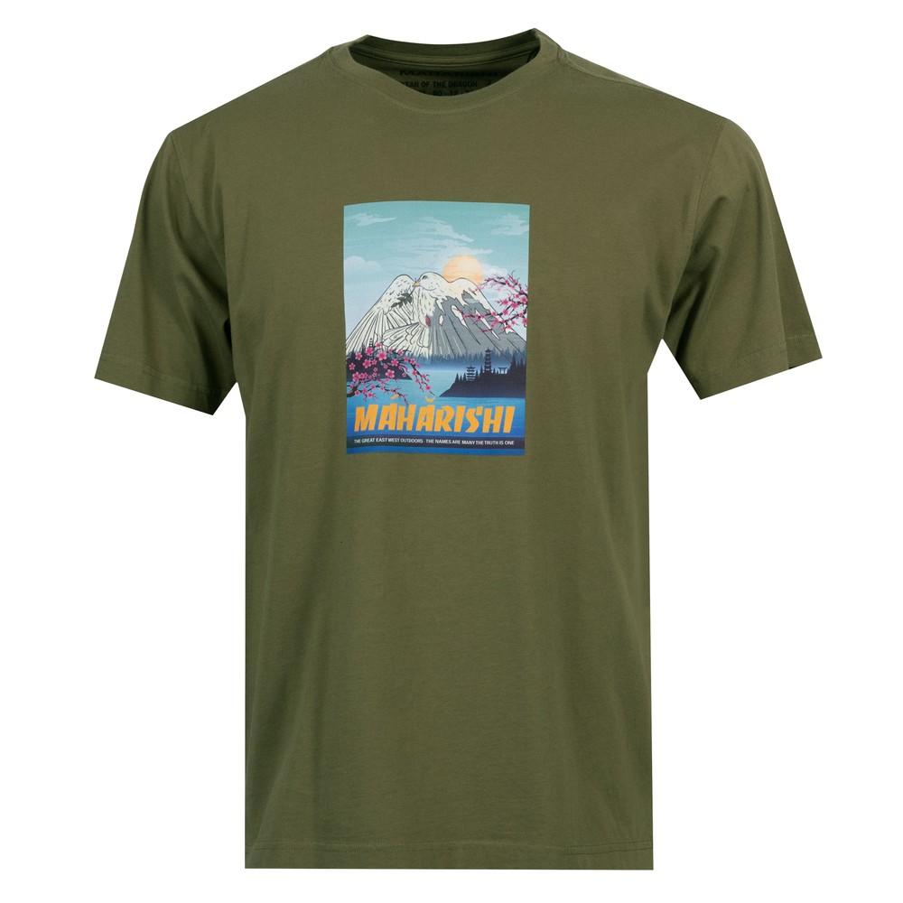 Fuji Blossom Print T Shirt