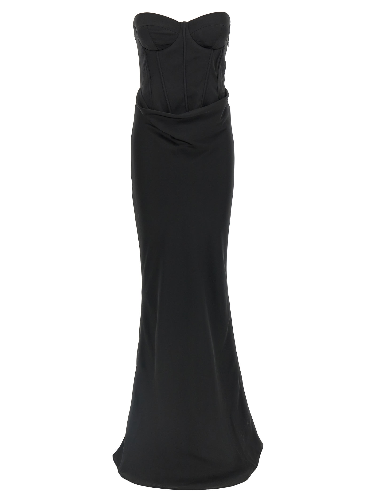 Rotate by Birger Christensen satin Corset Maxi Dress