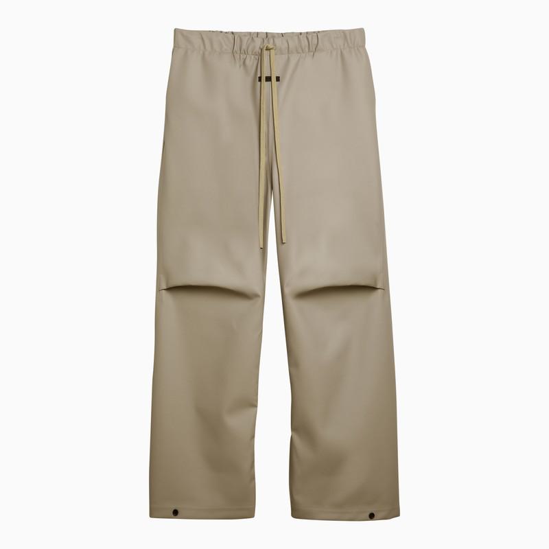Fear Of God Rubberized Wide-Leg Trousers Dune
