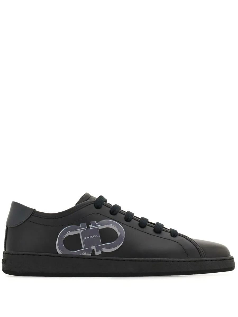 Salvatore Ferragamo 双Gancini 白兰地1 运动鞋