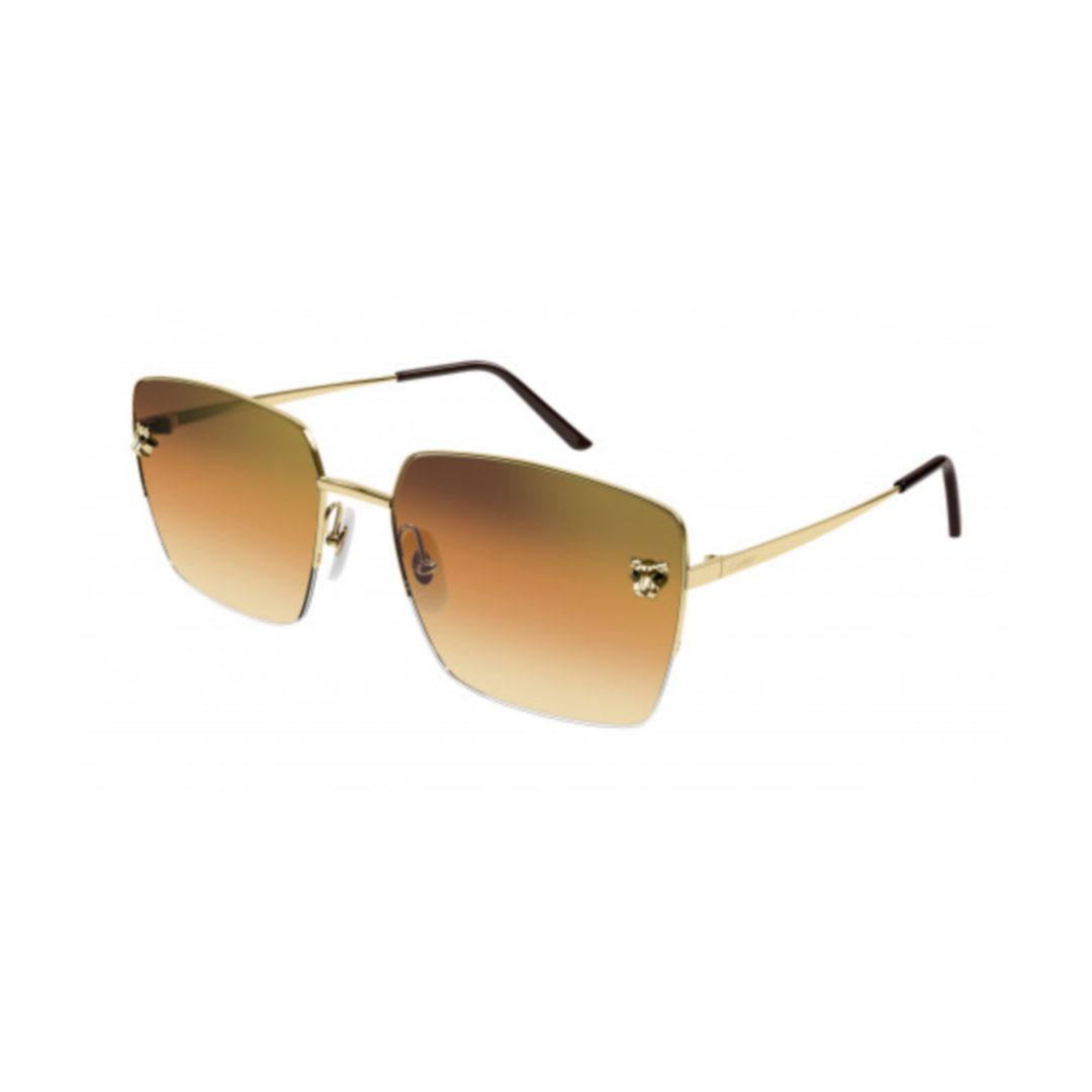 Cartier Eyewear Ct0333s003 Gold Gold Orange
