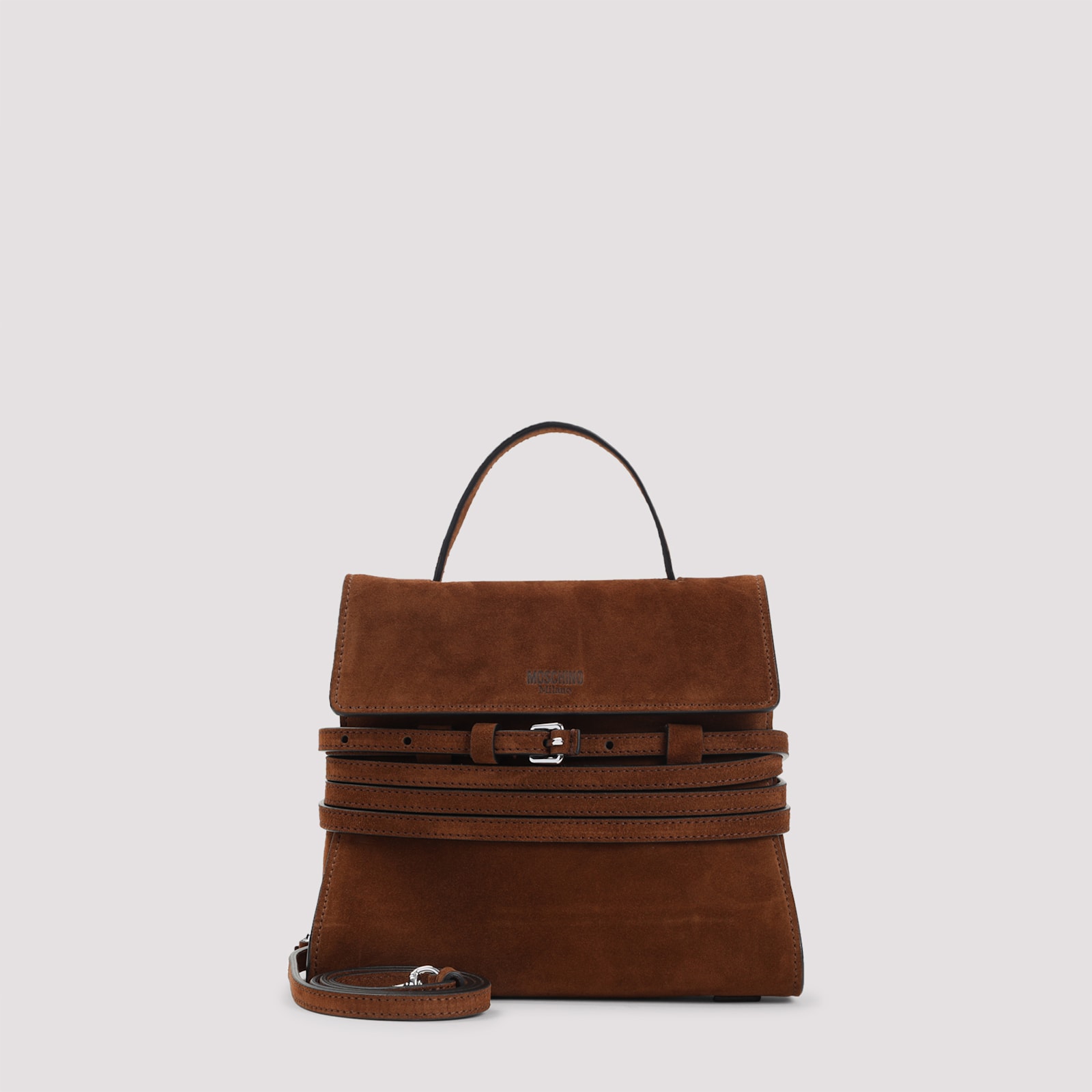 Moschino Suede Leather Handbag