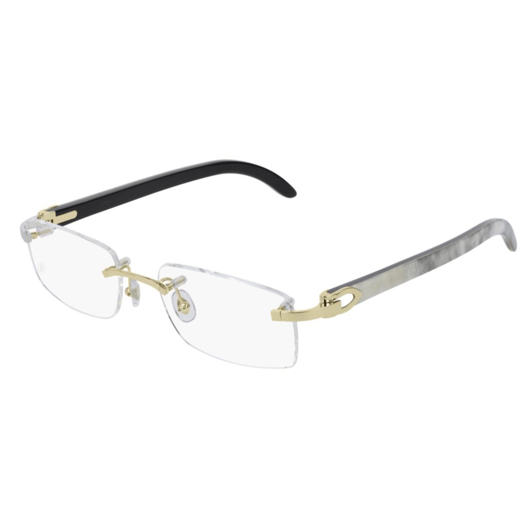 Cartier Eyewear Ct0046o001 Gold White Transparen