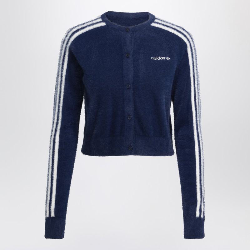 Adidas Originals Indigo Fluffy Knitted Cardigan
