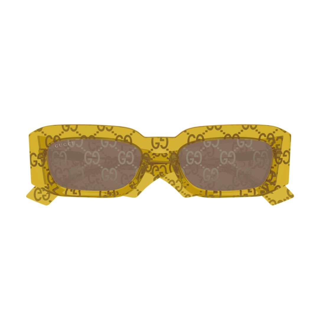 Gucci Eyewear Gg1426s007 Yellow Yellow Brown
