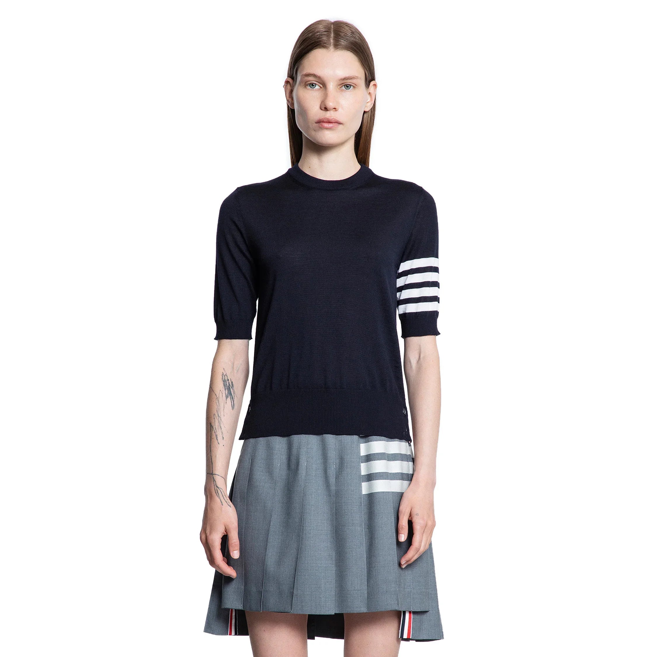 Fine Merino Wool 4-Bar Tee