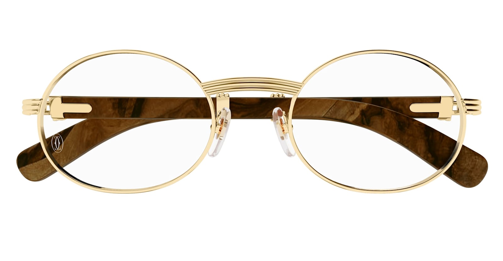 Cartier Eyewear Première De Cartier Ct0464o-004 - Gold / Wood Rx Glasses