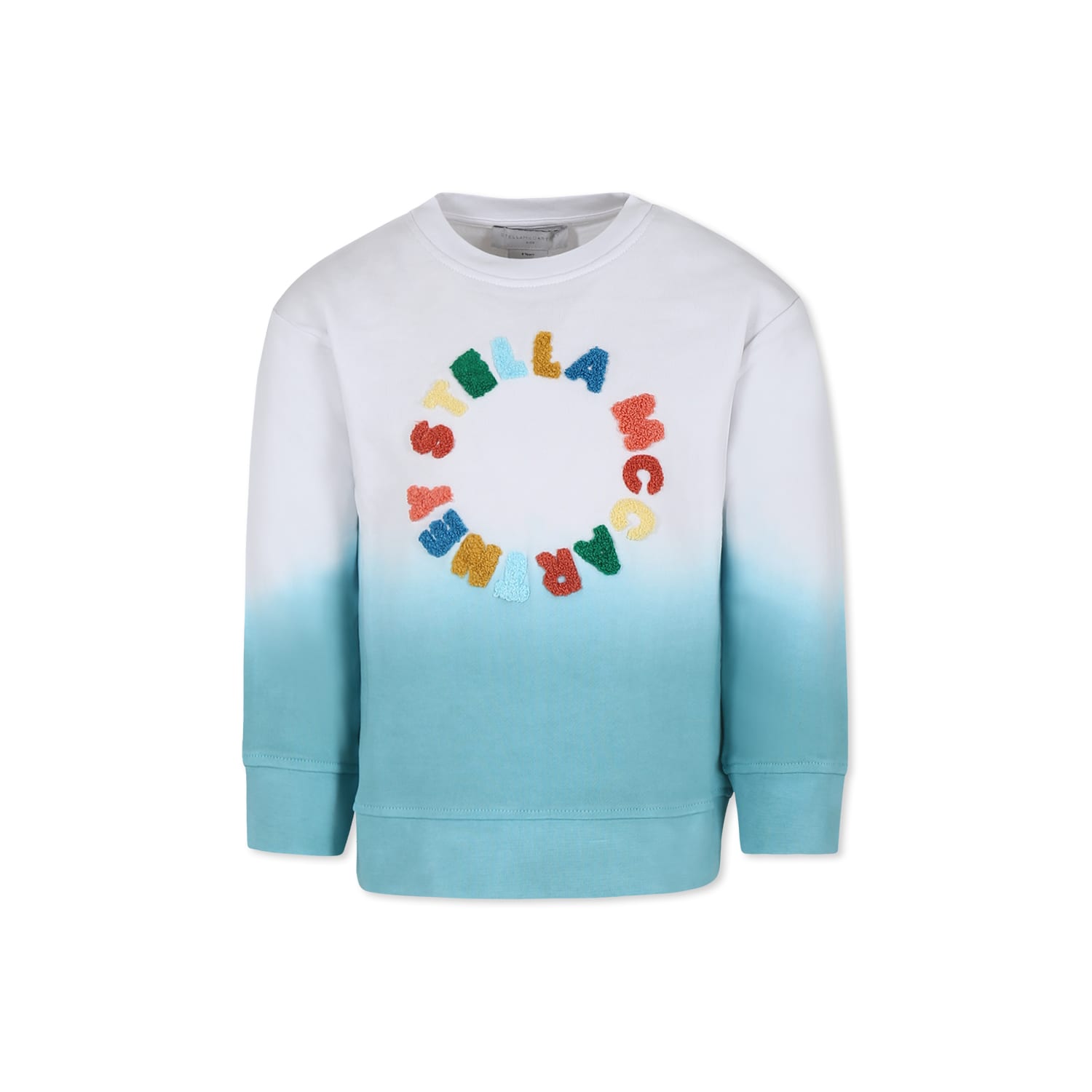 Stella McCartney Kids White Sweatshirt For Boy With Logo