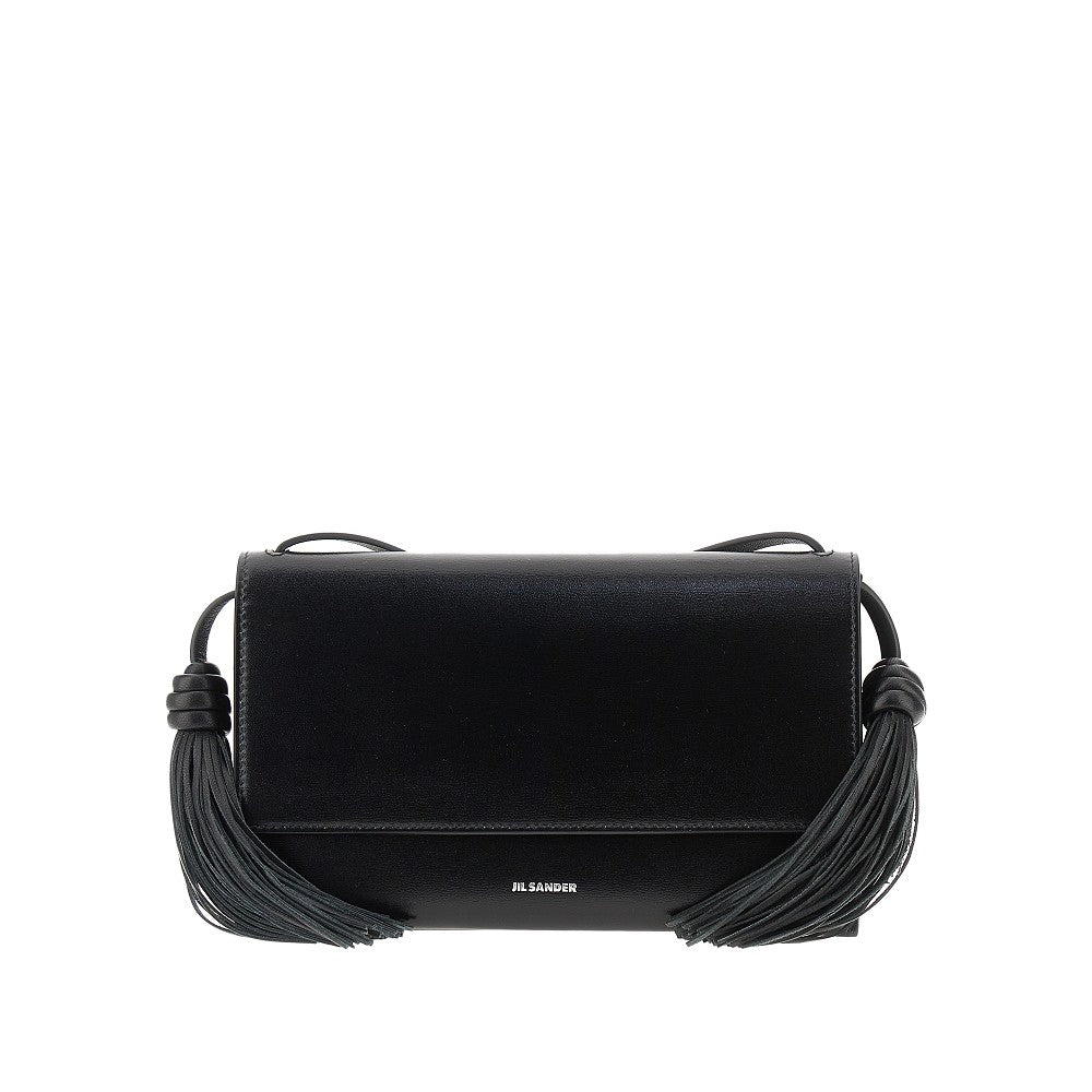 JIL SANDER 皮革流苏斜挎包 女款