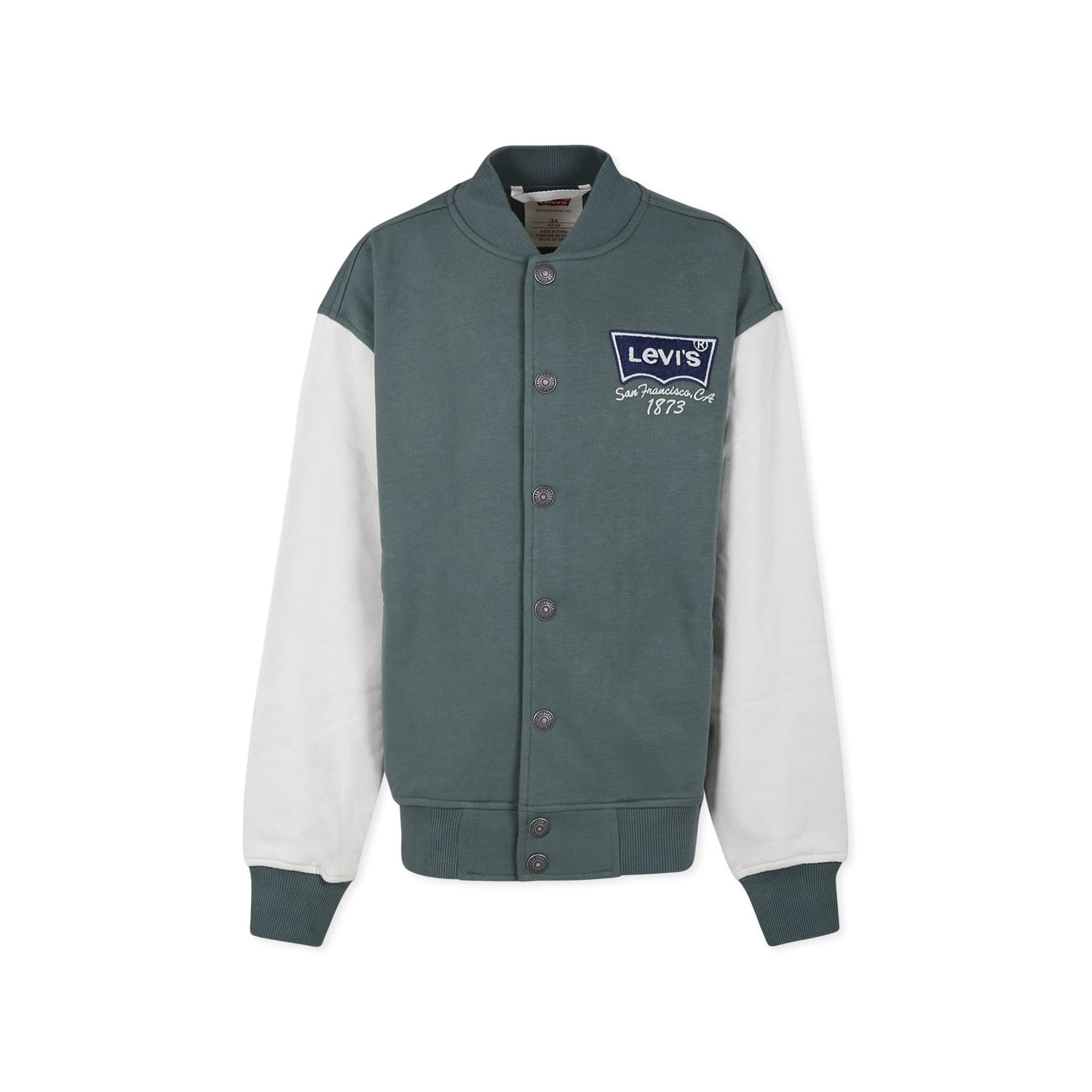 Levi's Green Bomber Jacket For Boy With Logo