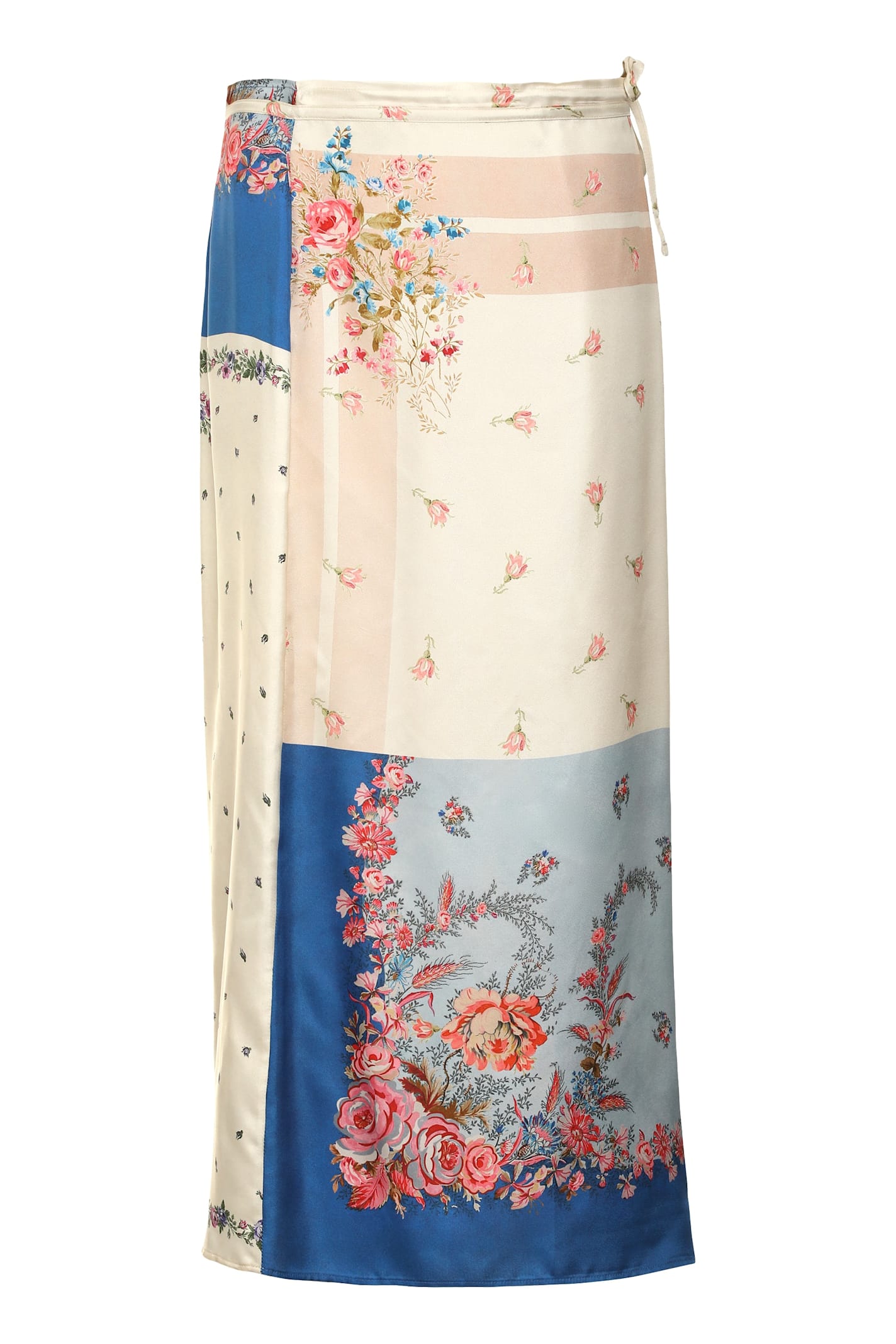 Weekend Max Mara Peggi Printed Silk Wrap Skirt