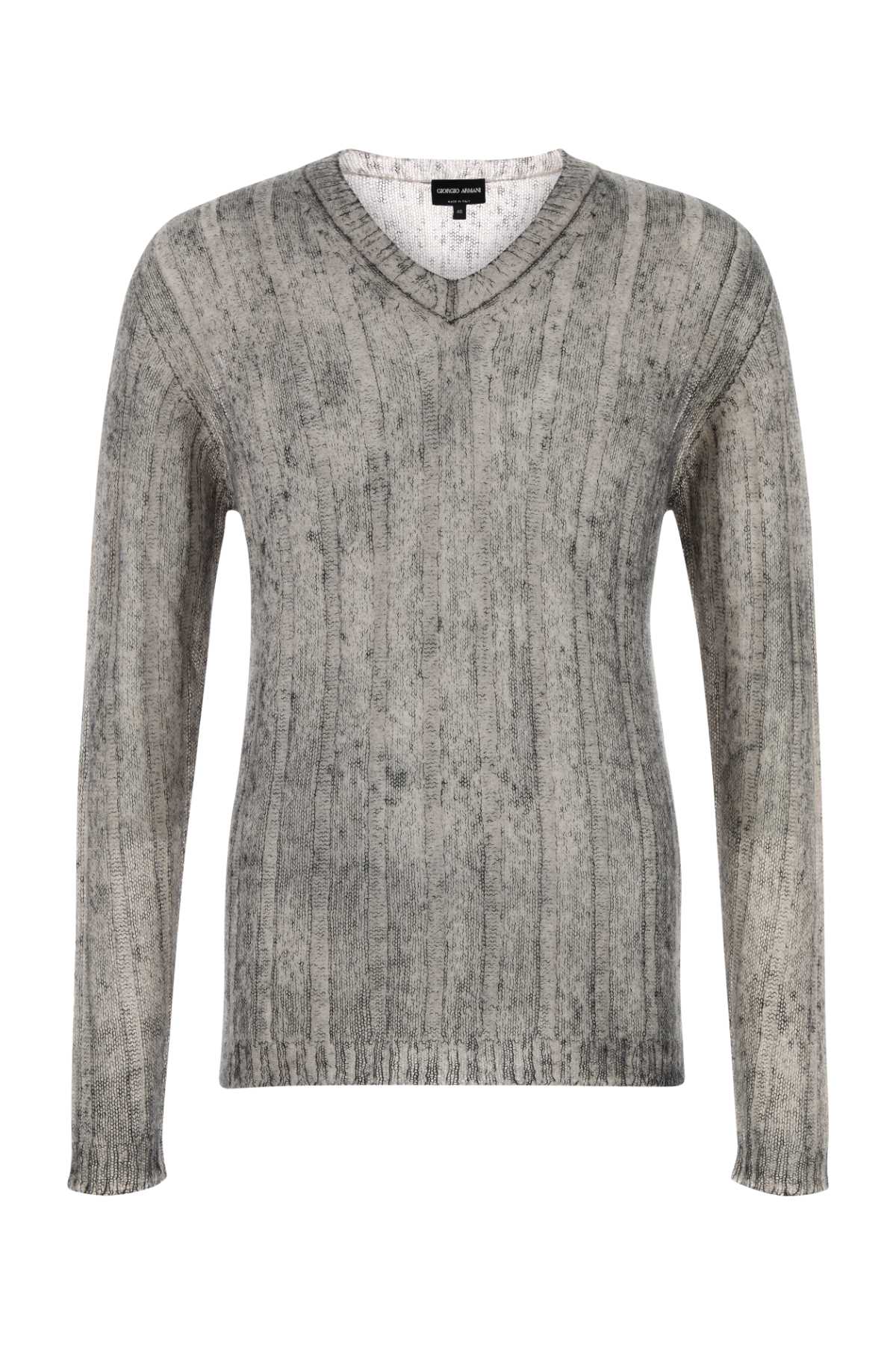 Giorgio Armani Melange Grey Mohair Blend Sweater