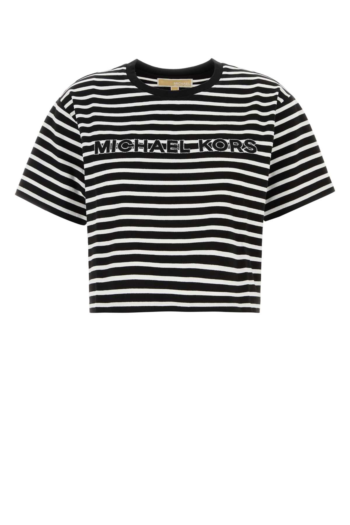 Michael Kors Embroidered Cotton T-shirt
