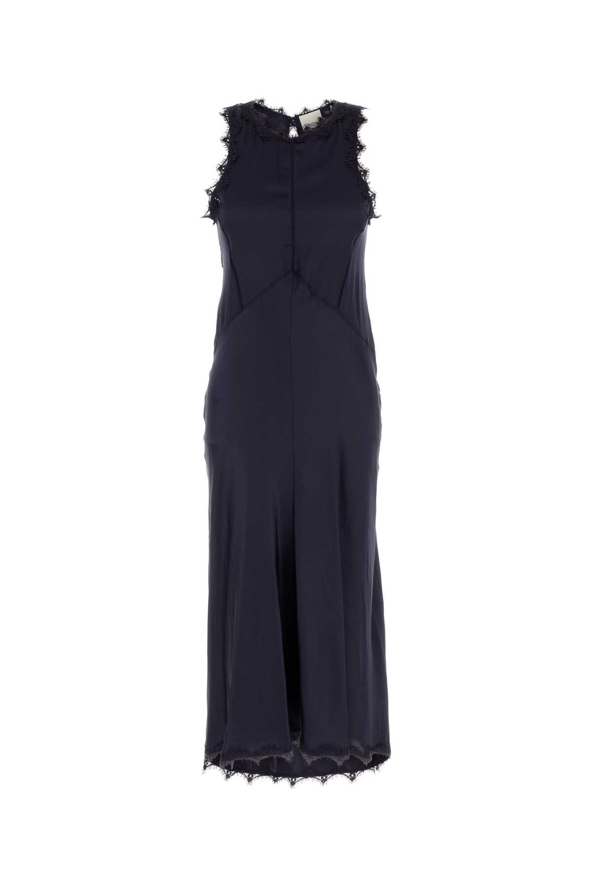Isabel Marant Midnight Blue Satin Jadelia Dress