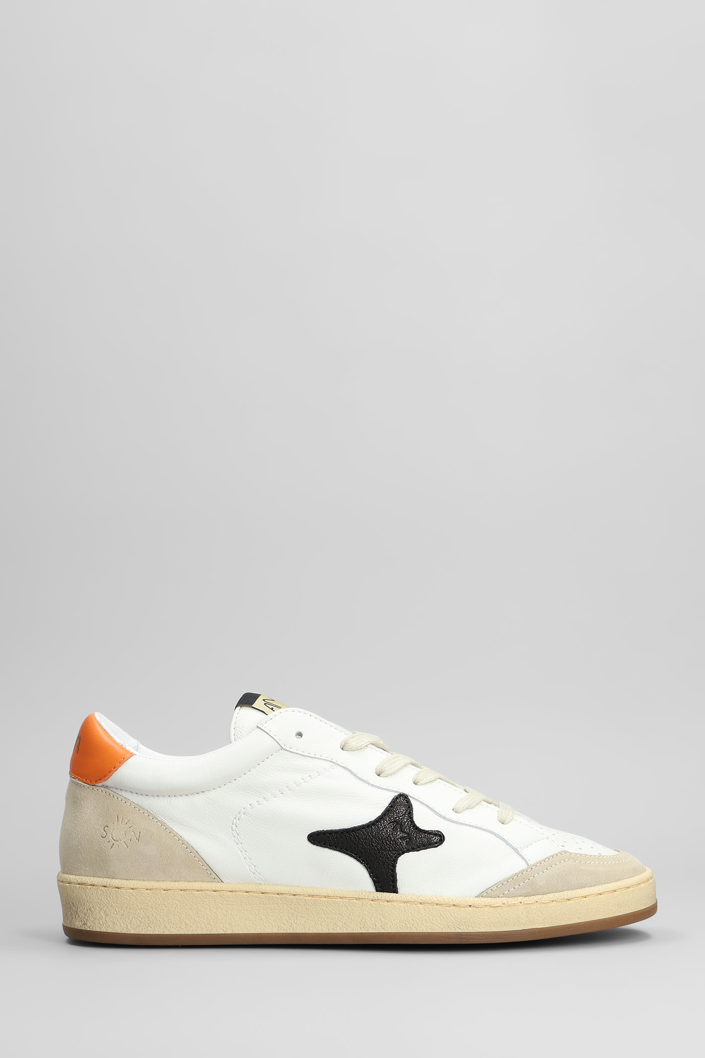 AMA-BRAND Sneakers In White Suede And Leather