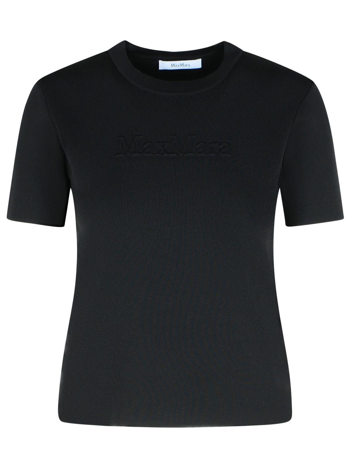 Max Mara adelio Black Viscose Blend T-shirt
