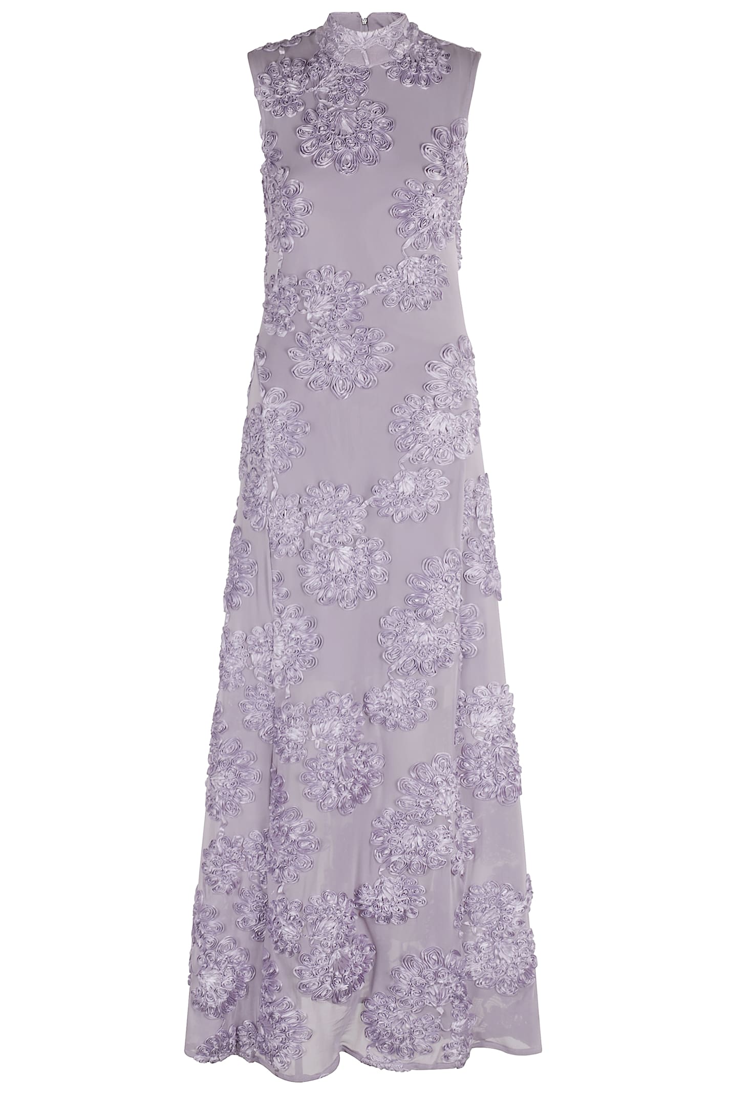 Rotate by Birger Christensen Flower Mesh Maxi Dress