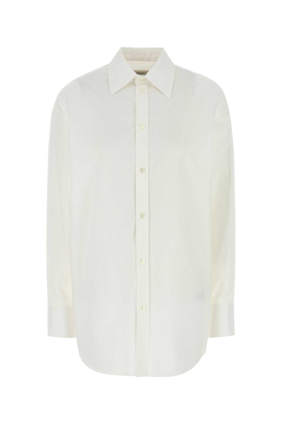 Saint Laurent White Cotton Shirt