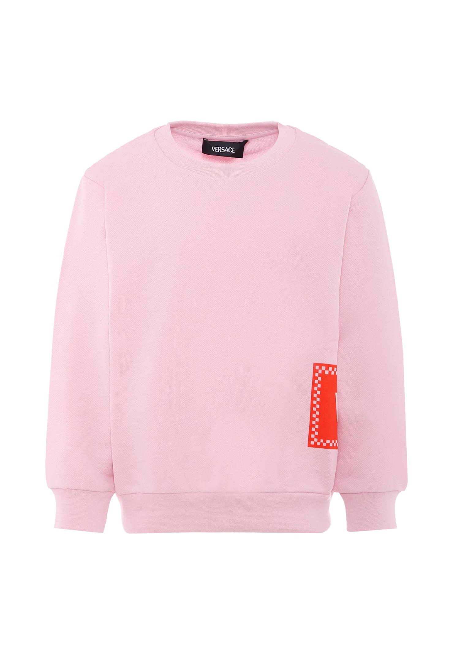 Versace Pink Sweatshirt With 90 Vintage Logo For Girl