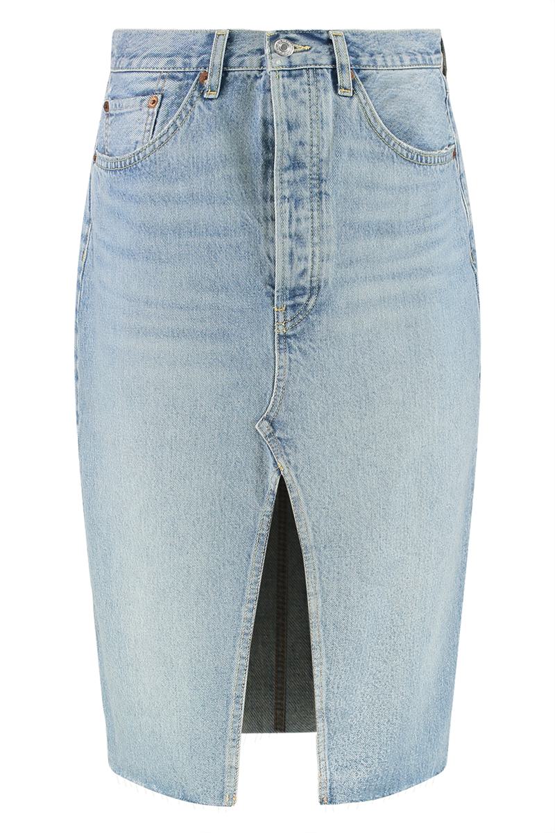 Re/Done Denim Skirt
