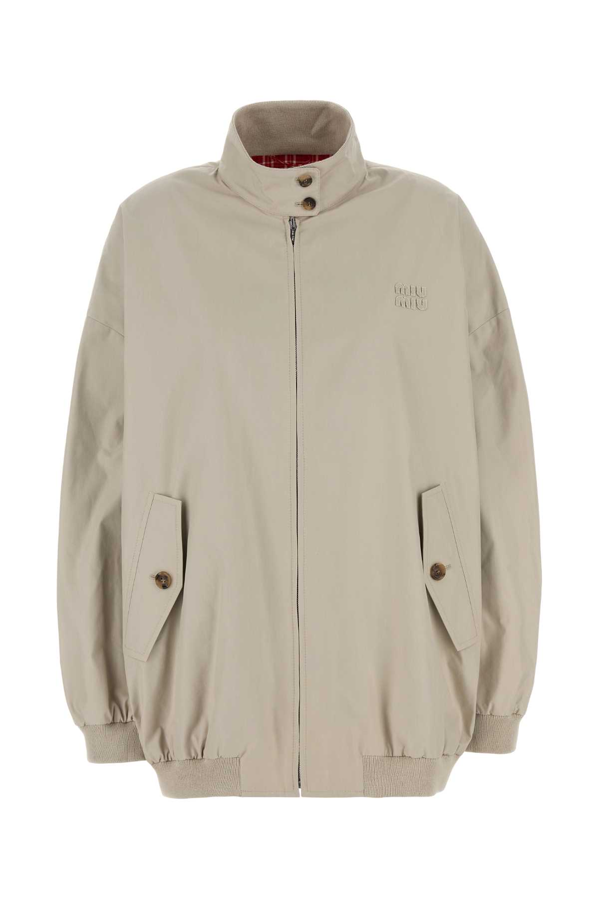 Miu Miu Cappuccino Cotto Blend Jacket