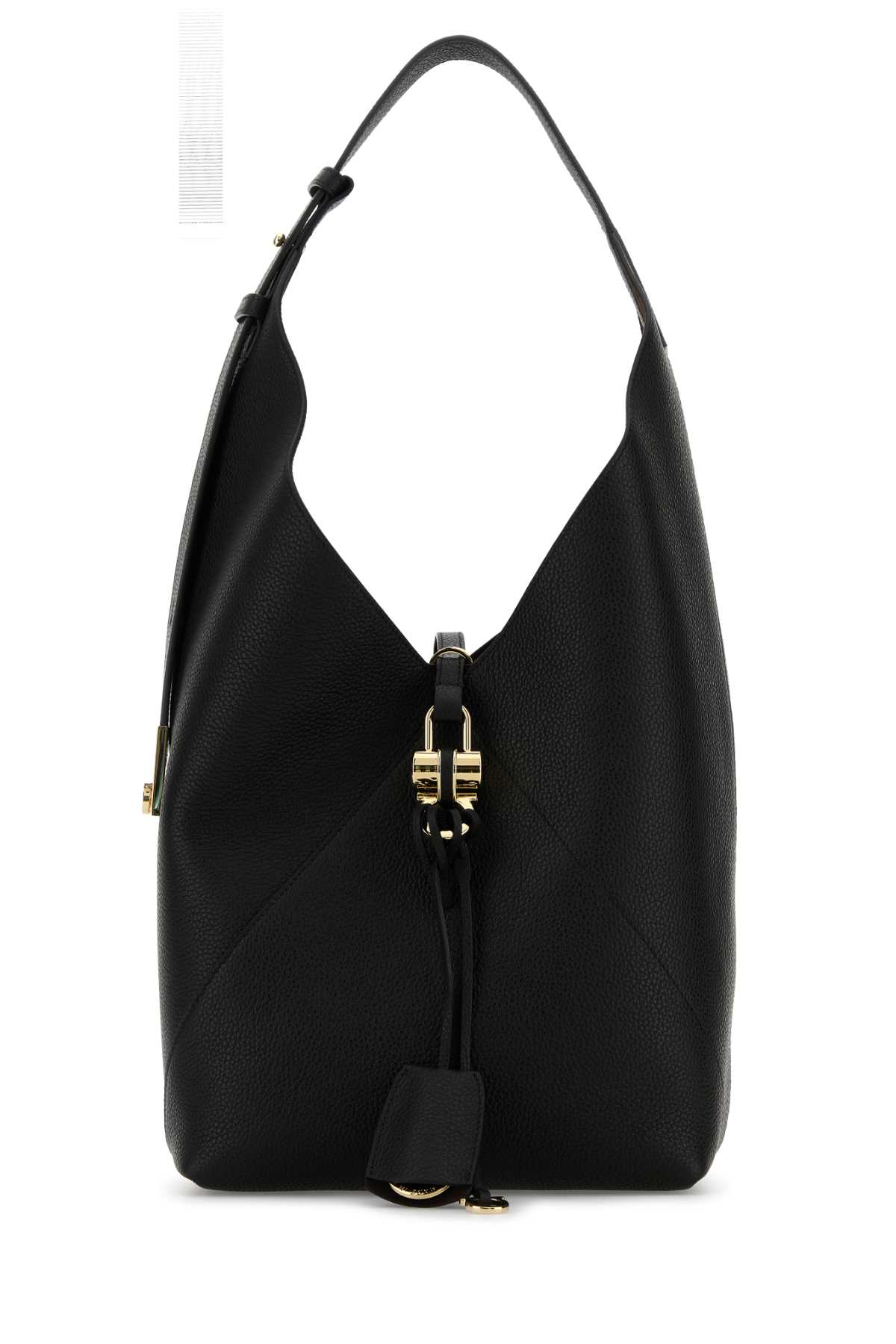 Ferragamo Black Leather Shopping Bag