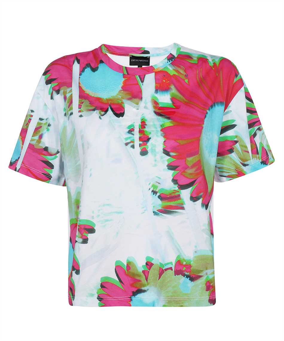 Emporio Armani Short Sleeve Printed Cotton T-shirt