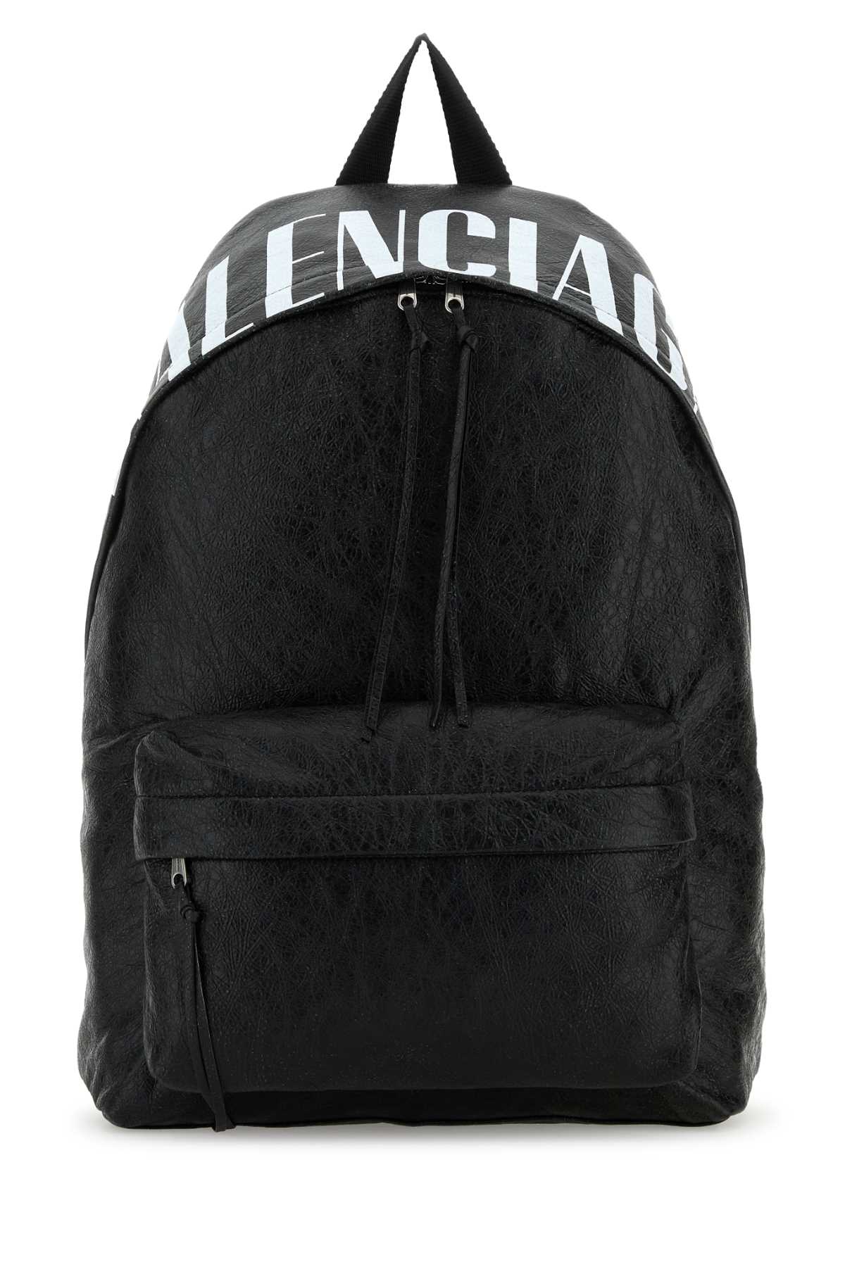 Balenciaga Black Leather Editor Backpack