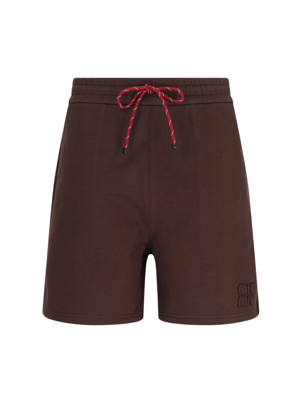 miu miu Logo Jogger Shorts
