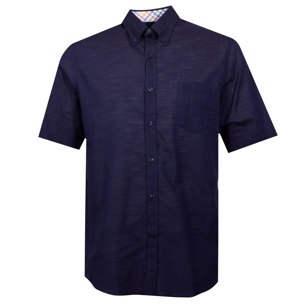 Textured Cotton S/S Shirt