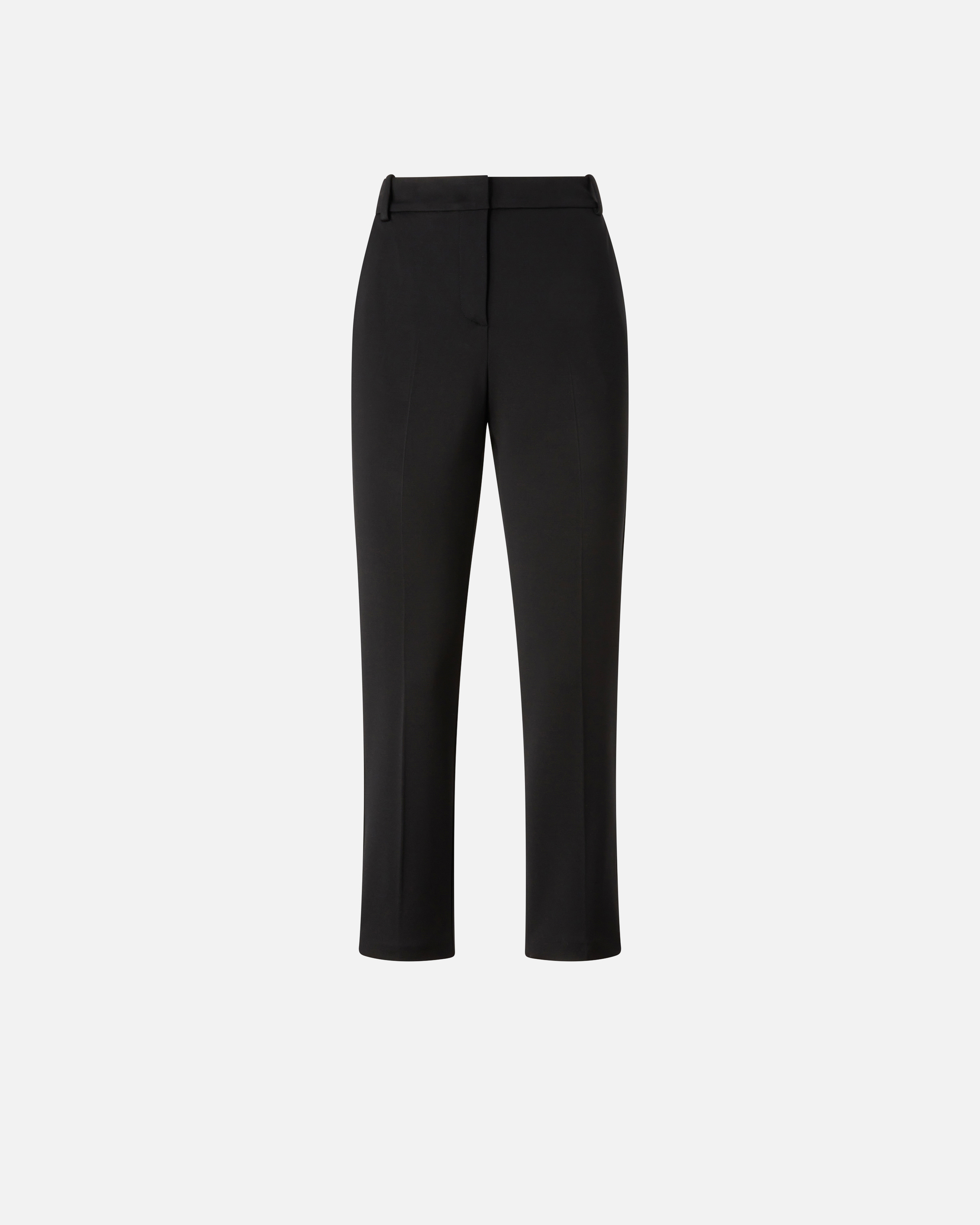 Pinko, Pantalon cigarette en maille Roma, Noir limousine, 42