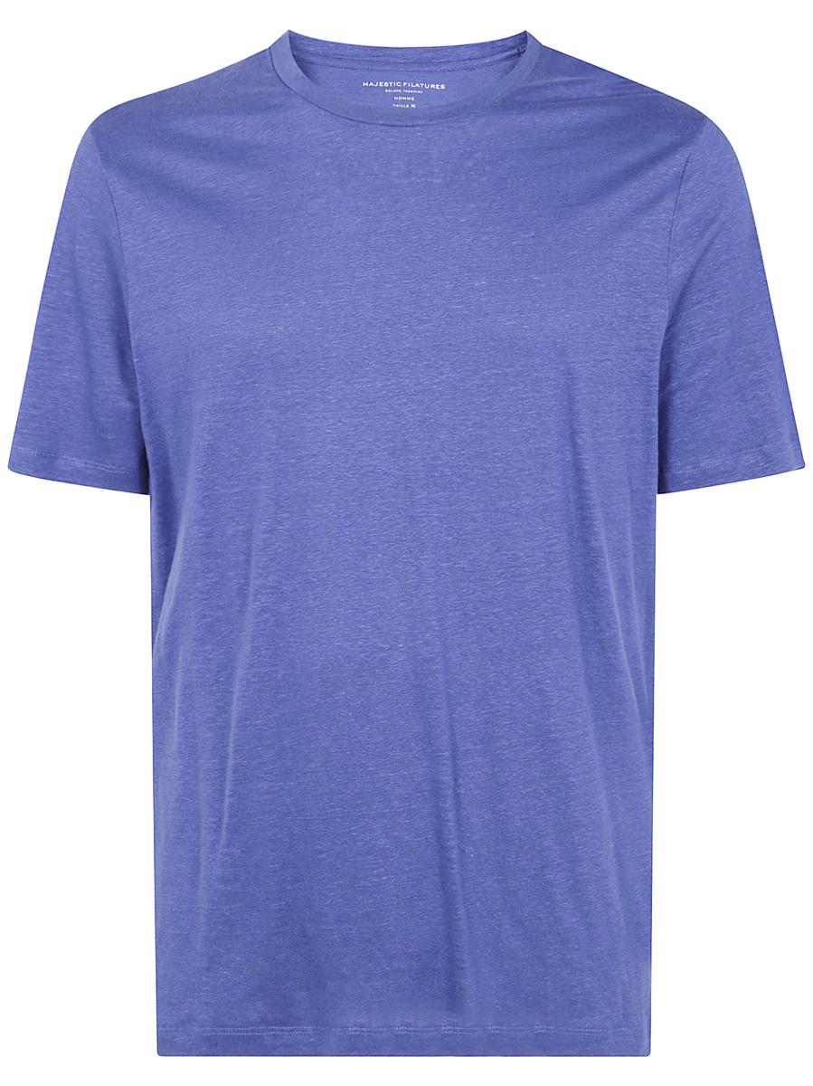 Majestic Filatures Short Sleeves Round Neck Sweater Clothing