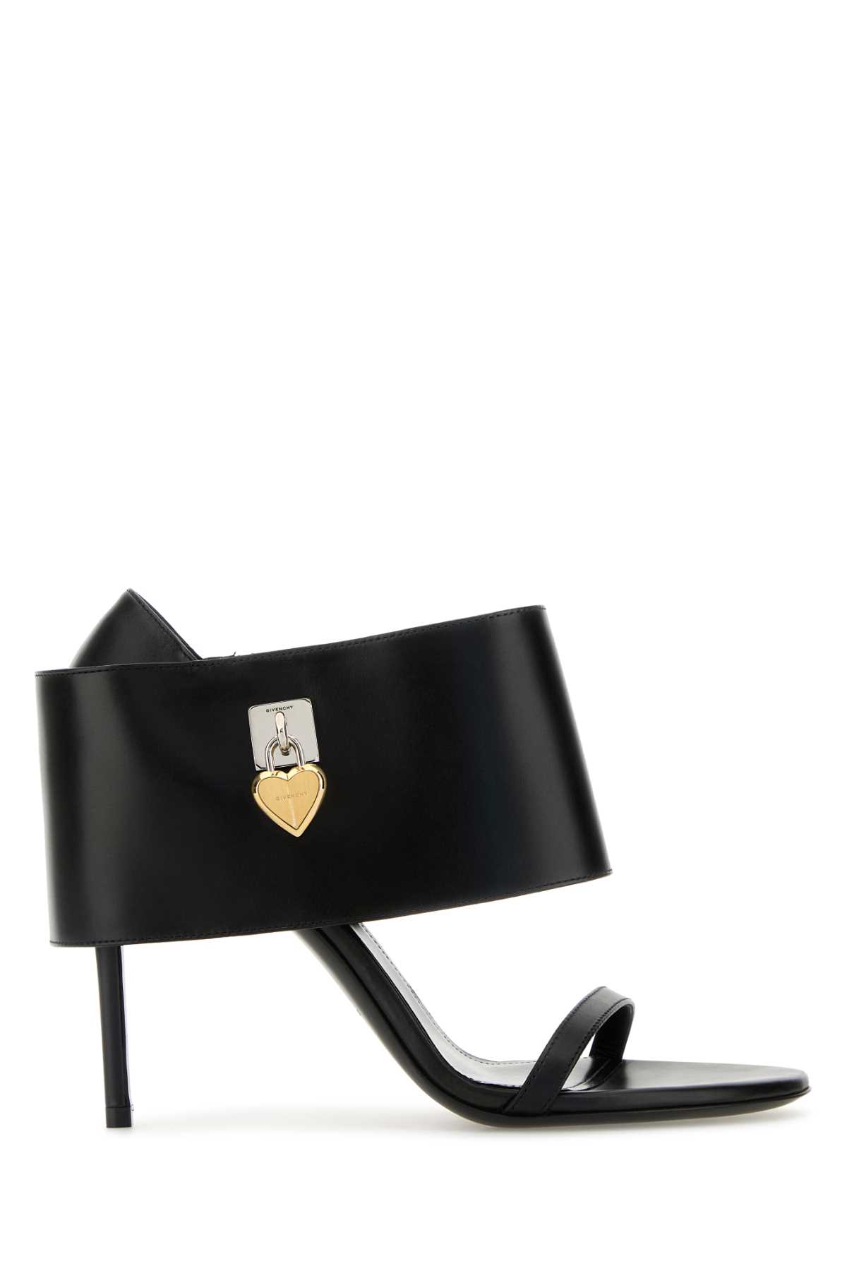 Givenchy Black Leather Shark Sandals