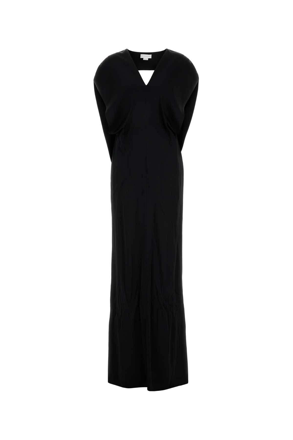 Stella McCartney Black Satin Long Dress
