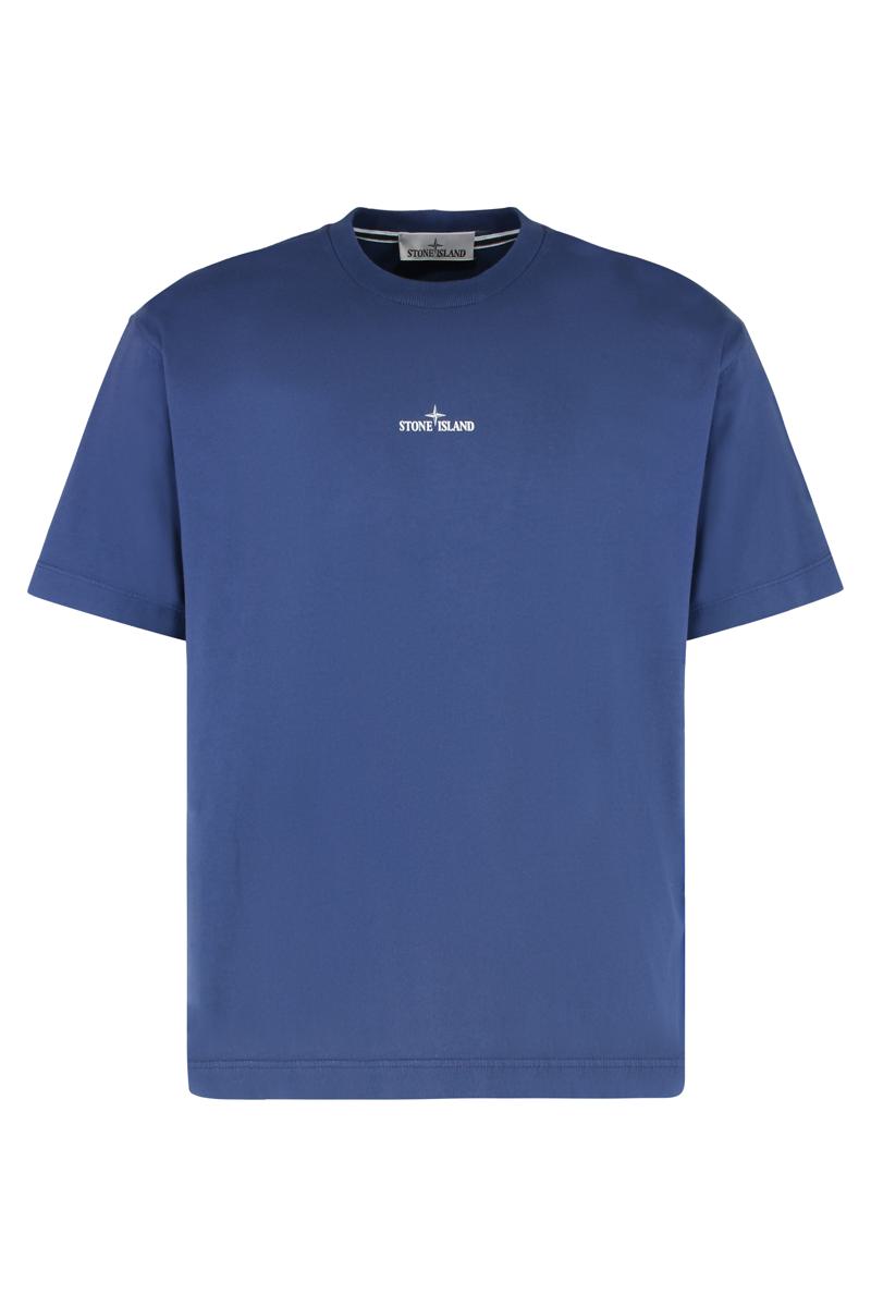 Stone Island Logo Cotton T-Shirt