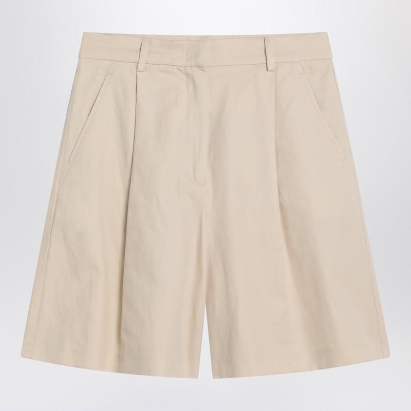 Weekend Max Mara Beige Bermuda Shorts In And