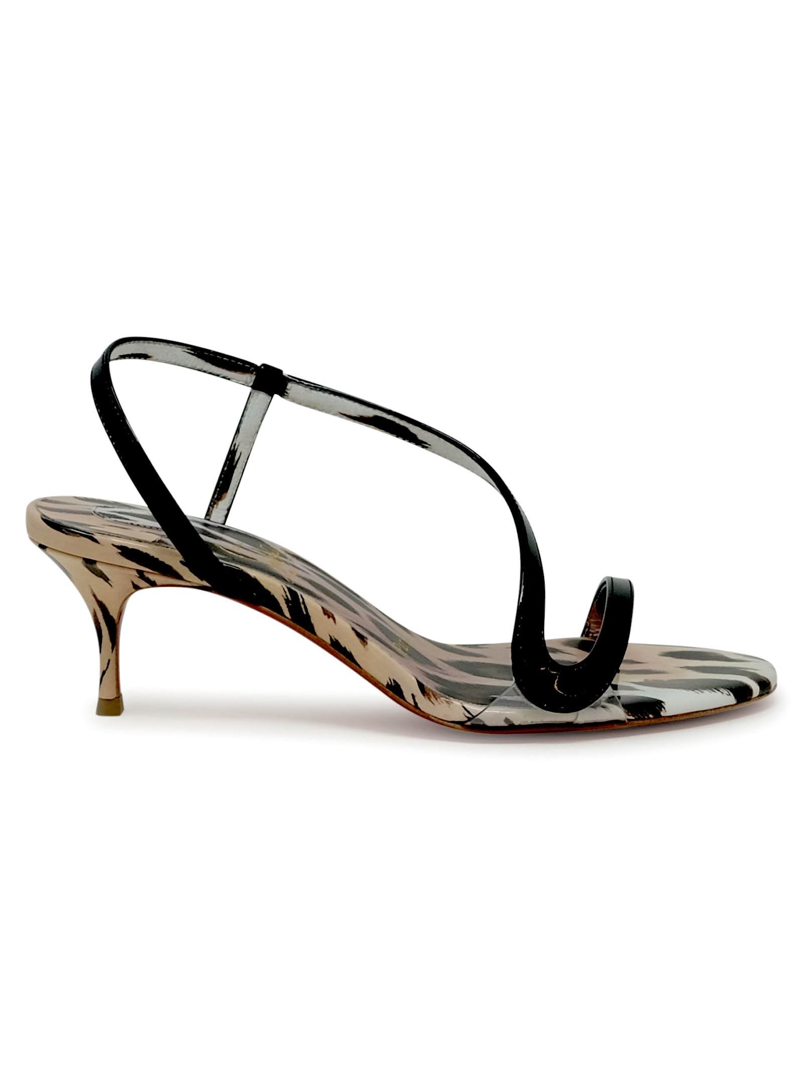 Christian Louboutin Rose Patent Rosalie 55 Sandals