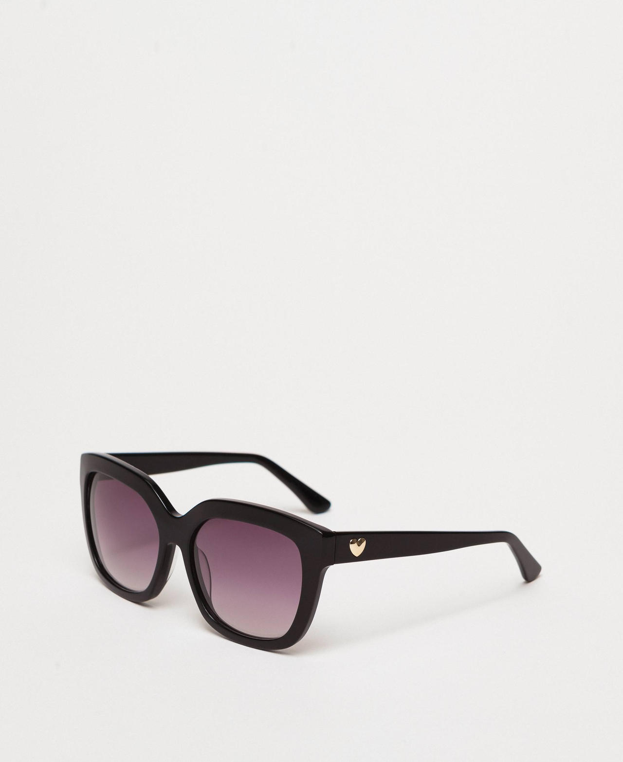 Twinset Accessoires - Lunettes de soleil carrées, Noir, Taille Unique