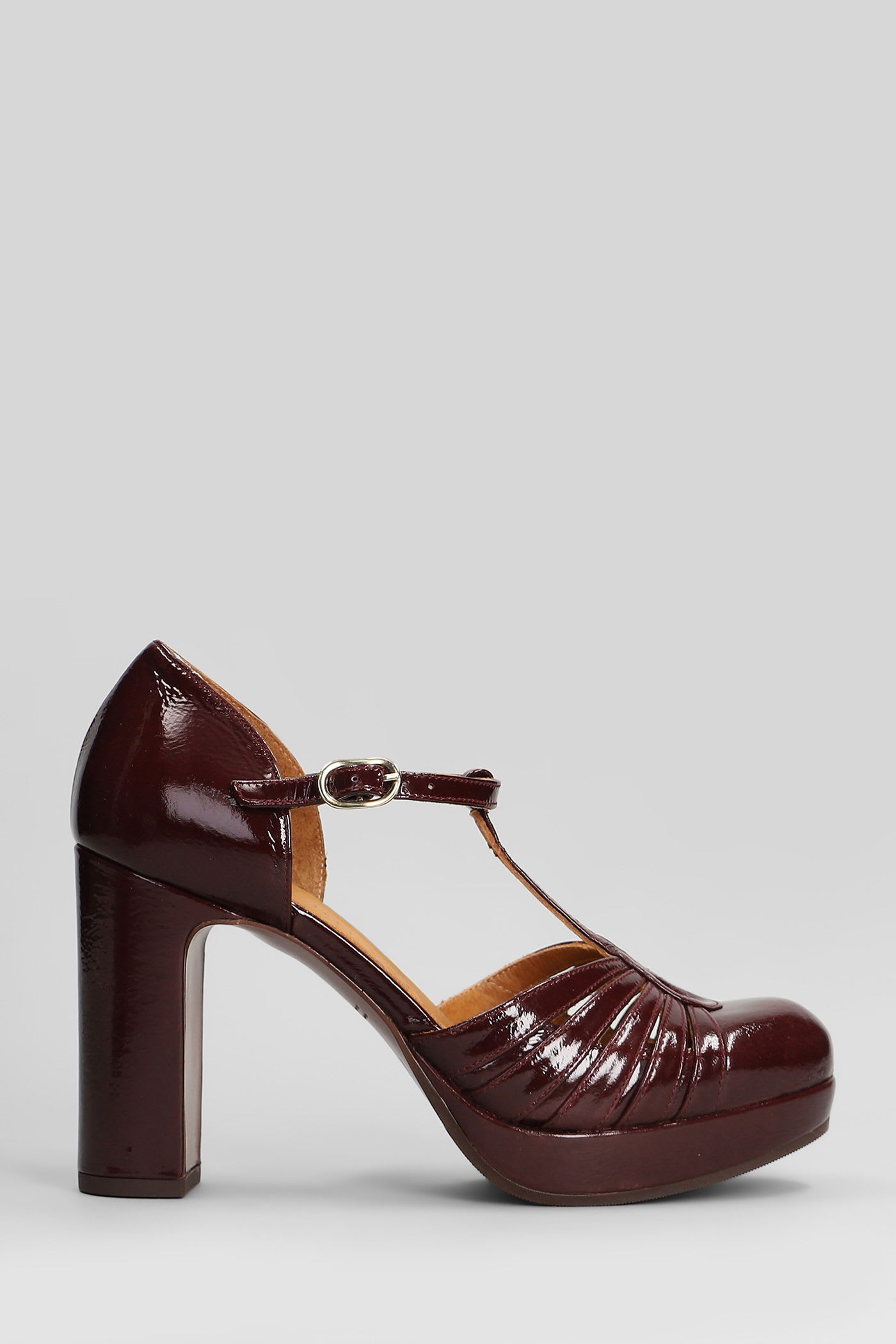 Chie Mihara Yaisu Pumps In Bordeaux Leather