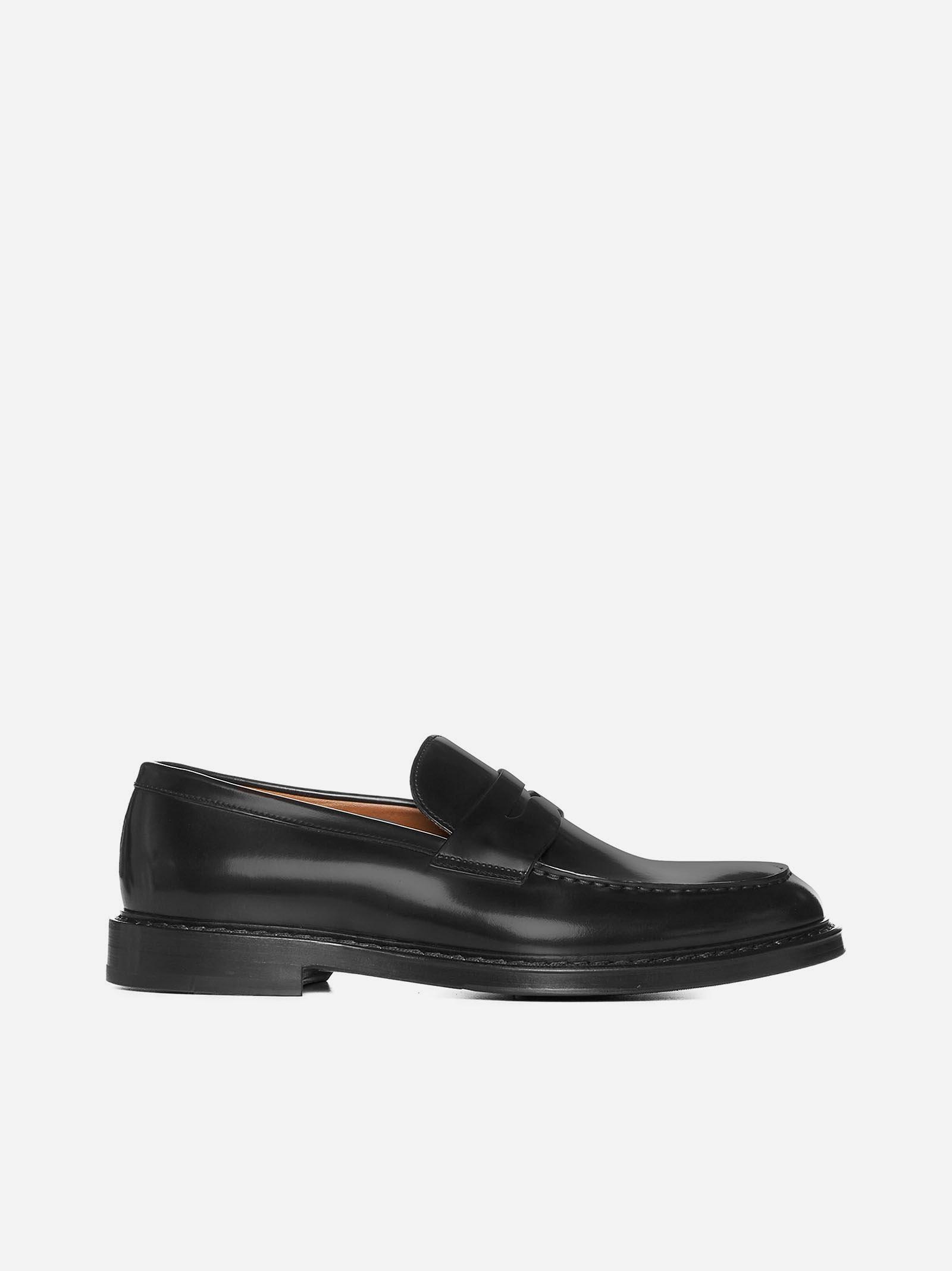 Doucal's Leather Penny Loafers