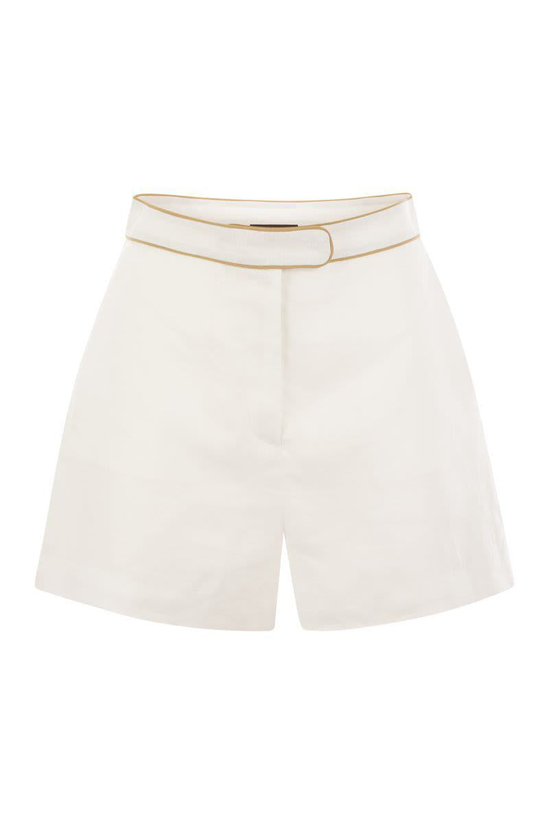 Mvp Wardrobe Linen Shorts
