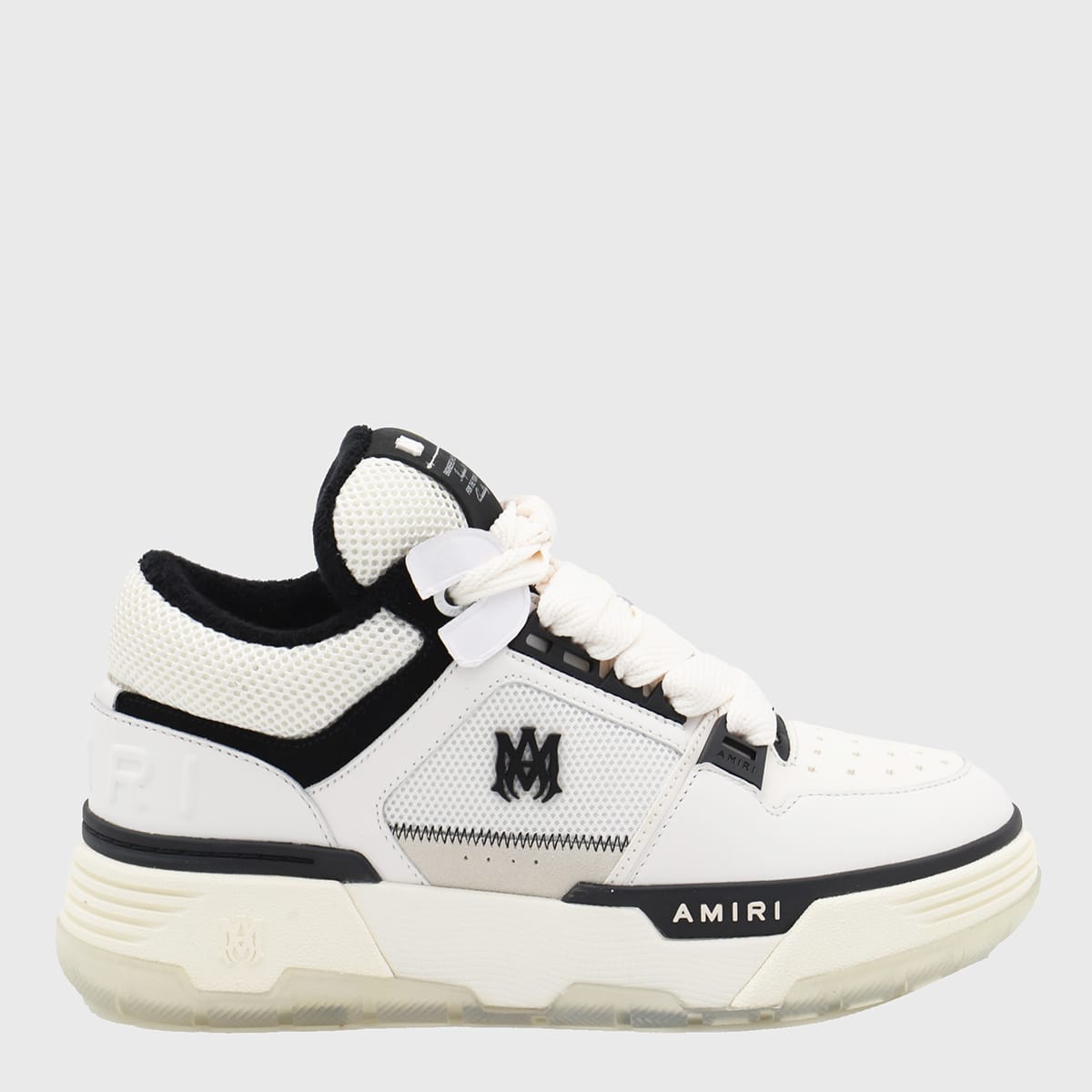 AMIRI White And Black Leather Ma-1 Sneakers